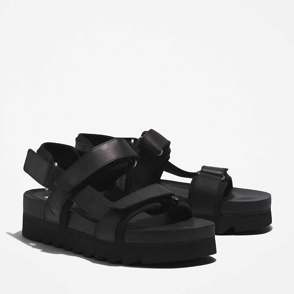 Women's Timberland Santa Monica Sunrise Sandals Black | UAE-4296073