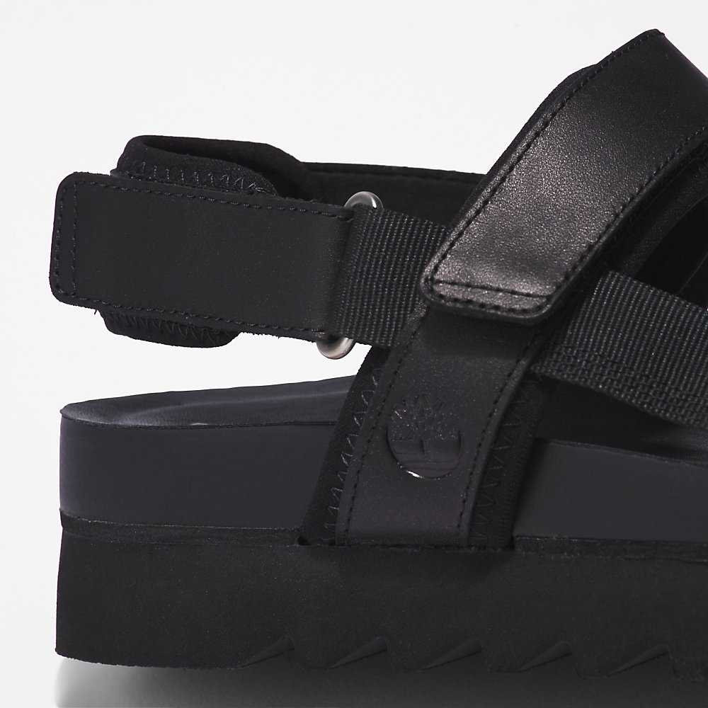 Women's Timberland Santa Monica Sunrise Sandals Black | UAE-4296073