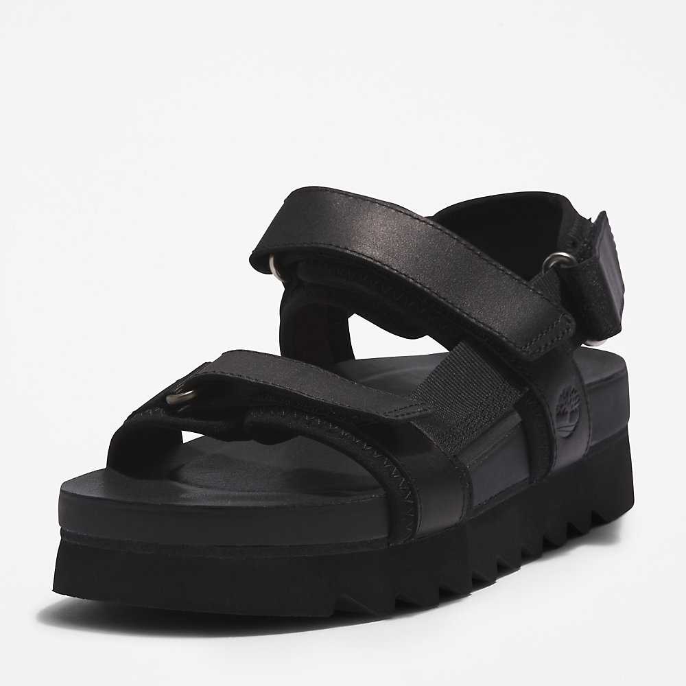 Women's Timberland Santa Monica Sunrise Sandals Black | UAE-4296073