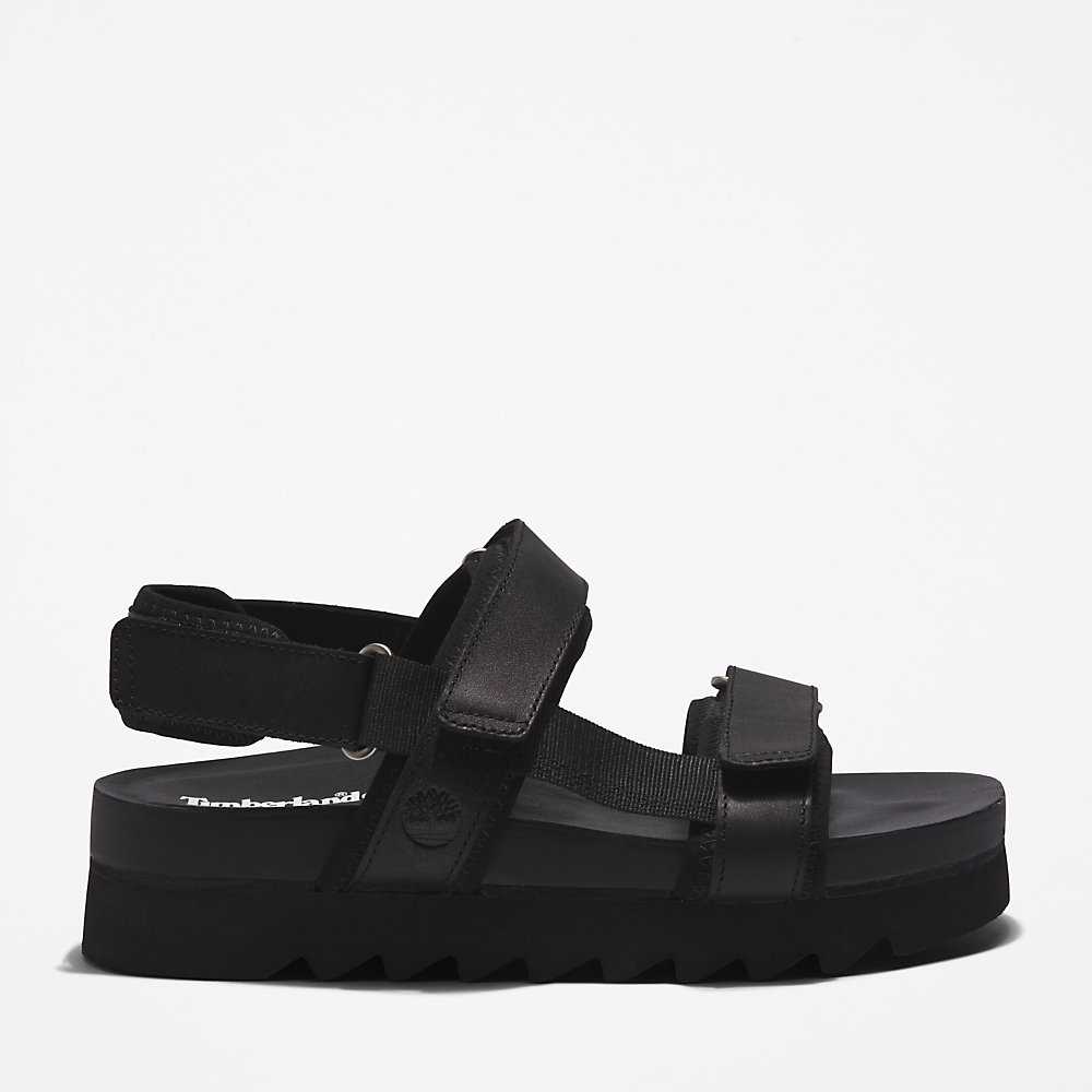 Women\'s Timberland Santa Monica Sunrise Sandals Black | UAE-4296073