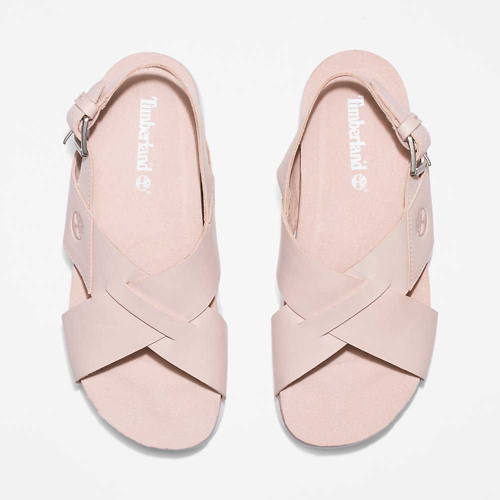 Women's Timberland Santa Monica Sunrise Sandals Light Pink | UAE-5413297