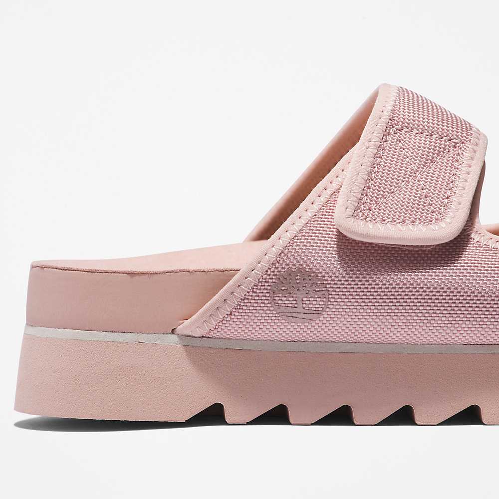 Women's Timberland Santa Monica Sunrise Sandals Light Pink | UAE-6059821