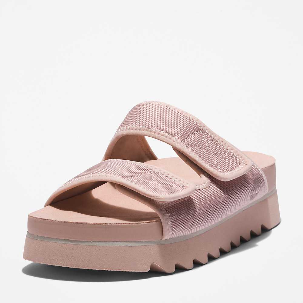 Women's Timberland Santa Monica Sunrise Sandals Light Pink | UAE-6059821