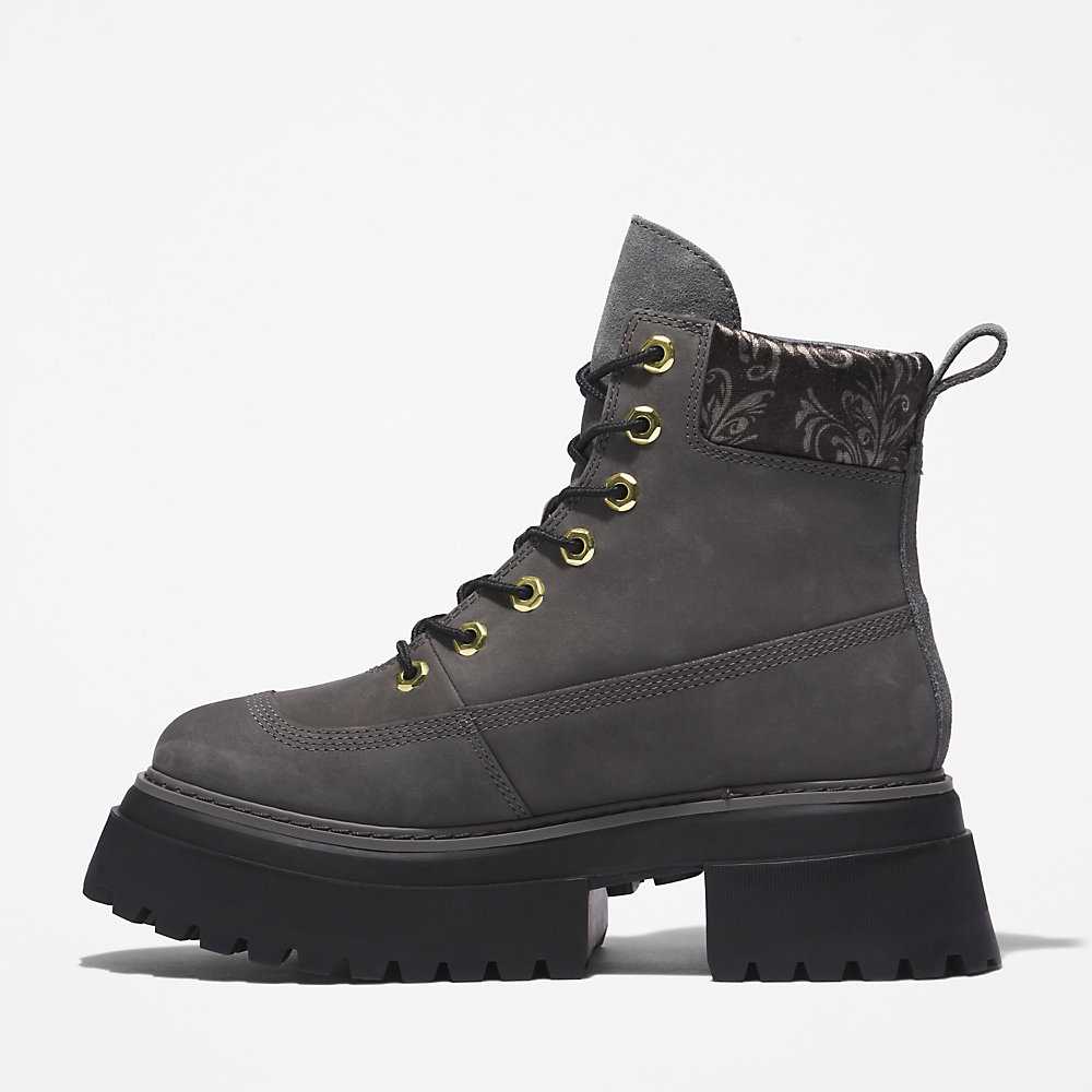 Women's Timberland Sky 6 Inch Lace Up Boots Grey | UAE-0781532