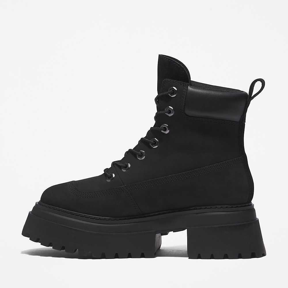 Women's Timberland Sky 6 Inch Lace Up Boots Black | UAE-1549360