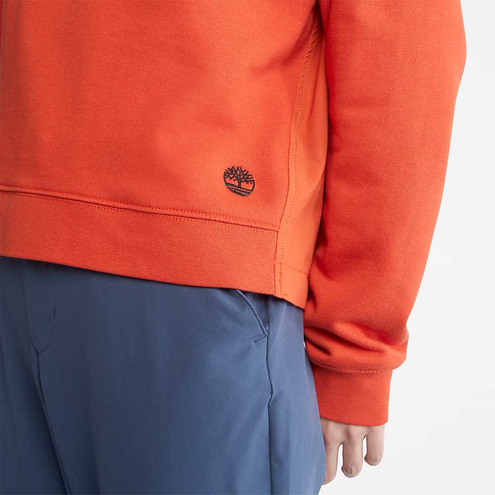 Women's Timberland Solid-colour Hoodie Orange | UAE-3826097