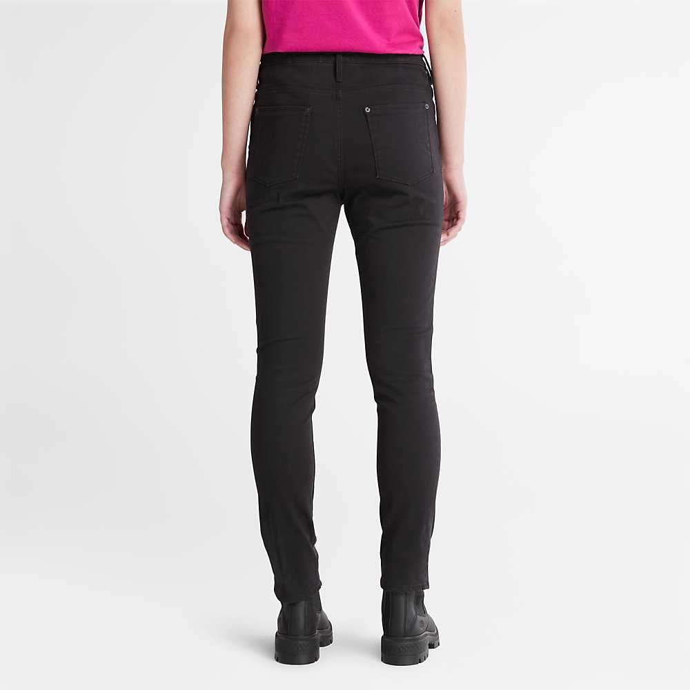 Women's Timberland Stretch Chinos Black | UAE-0753246