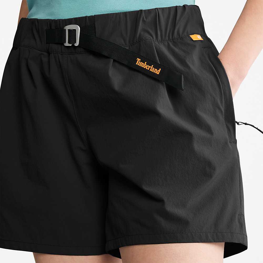 Women's Timberland Technical Shorts Black | UAE-0917463