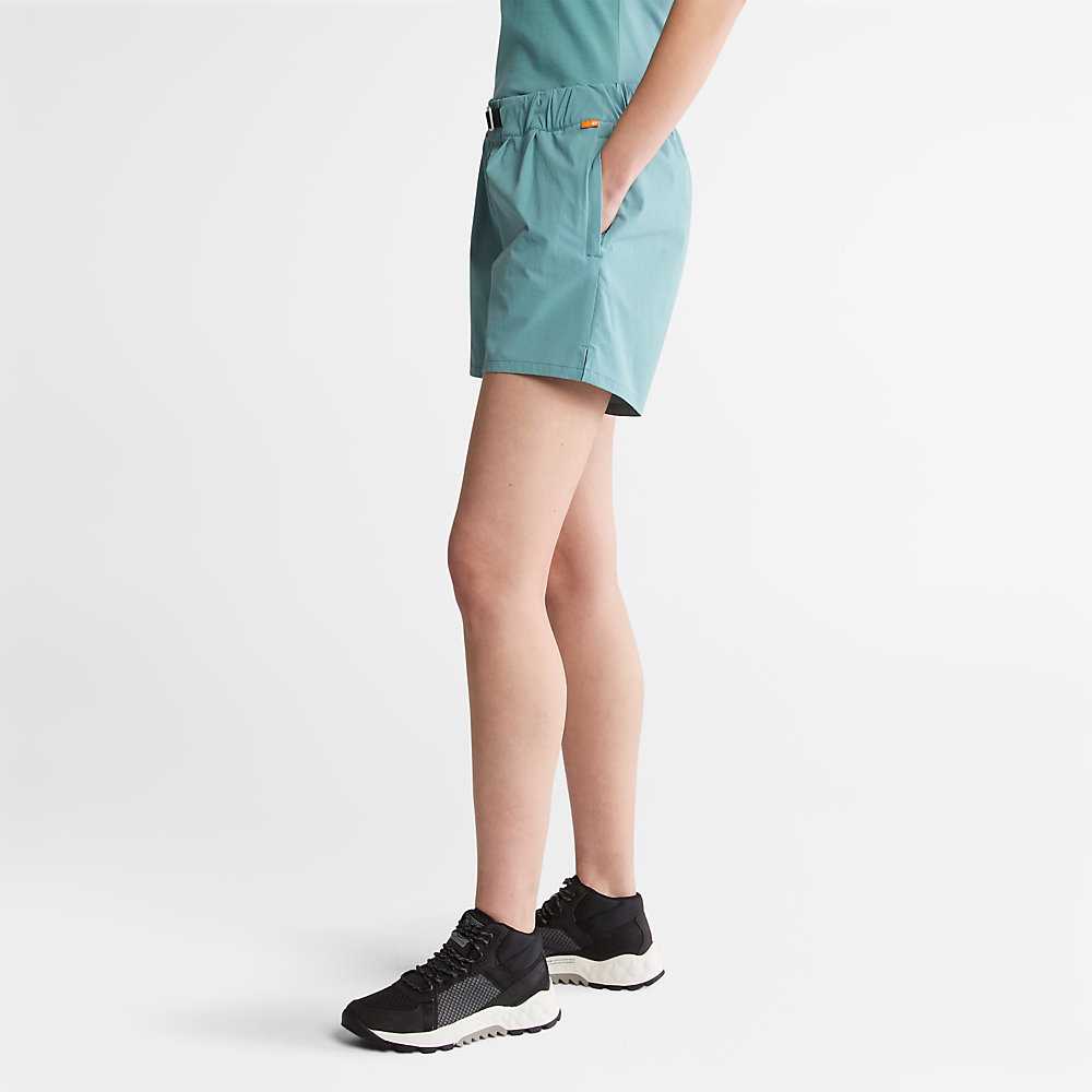 Women's Timberland Technical Shorts Turquoise | UAE-8962043