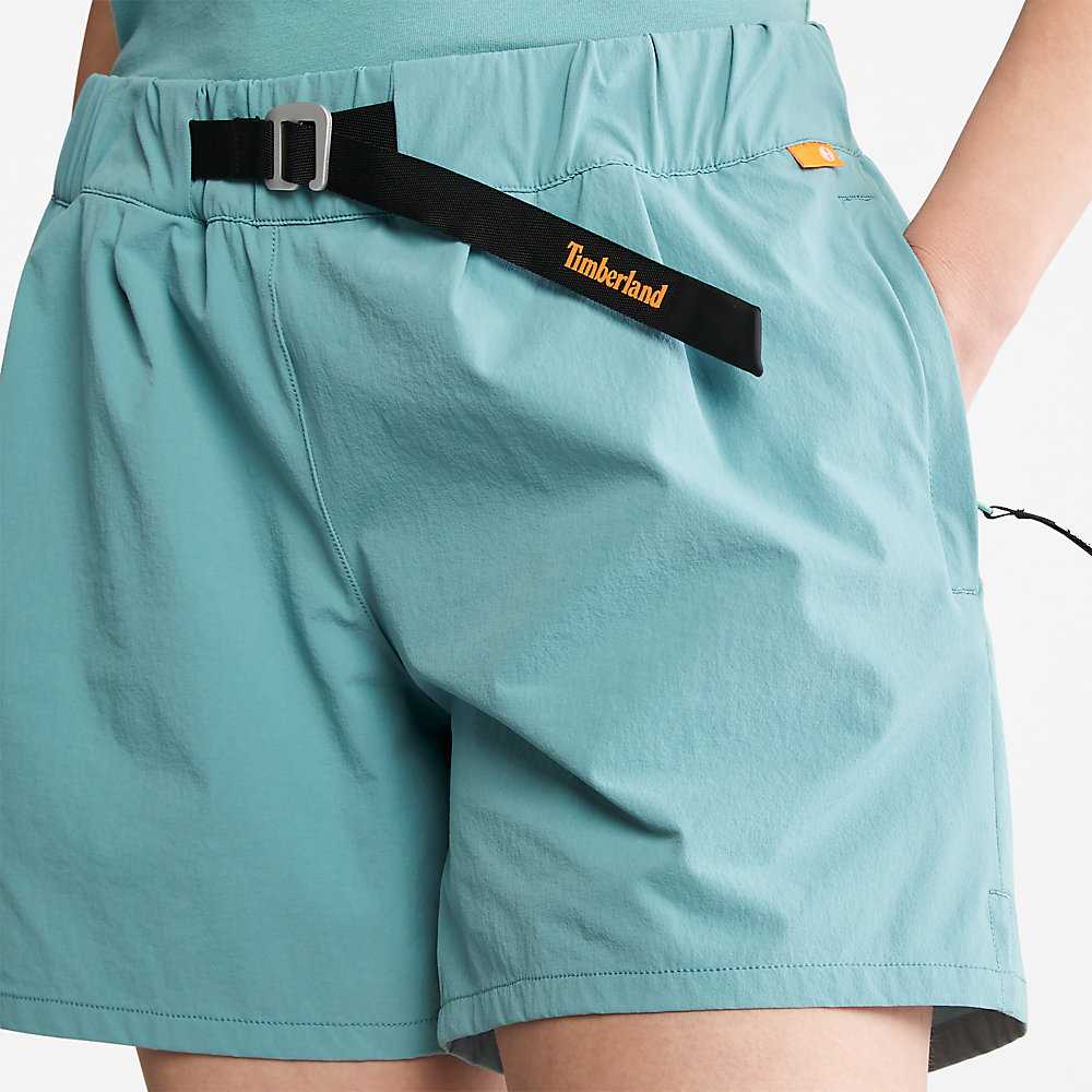 Women's Timberland Technical Shorts Turquoise | UAE-8962043