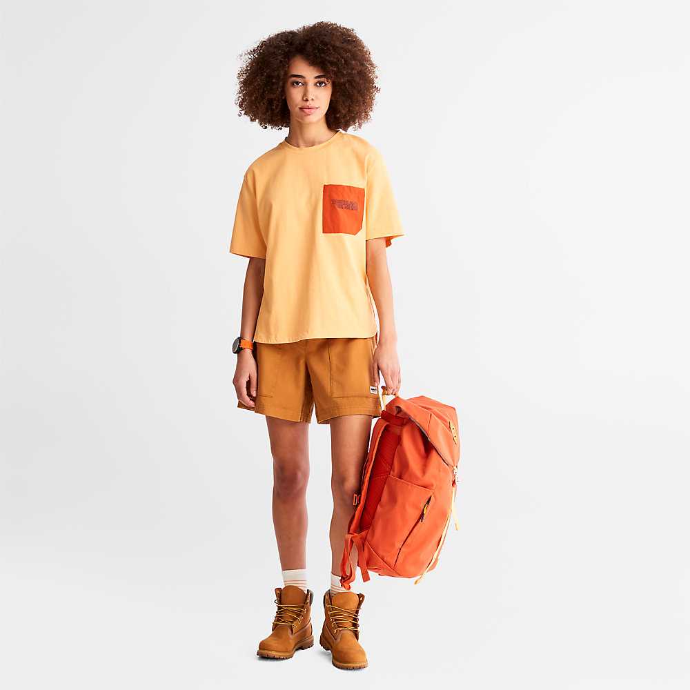 Women's Timberland TimberCHILL™ T Shirts Orange | UAE-6528349