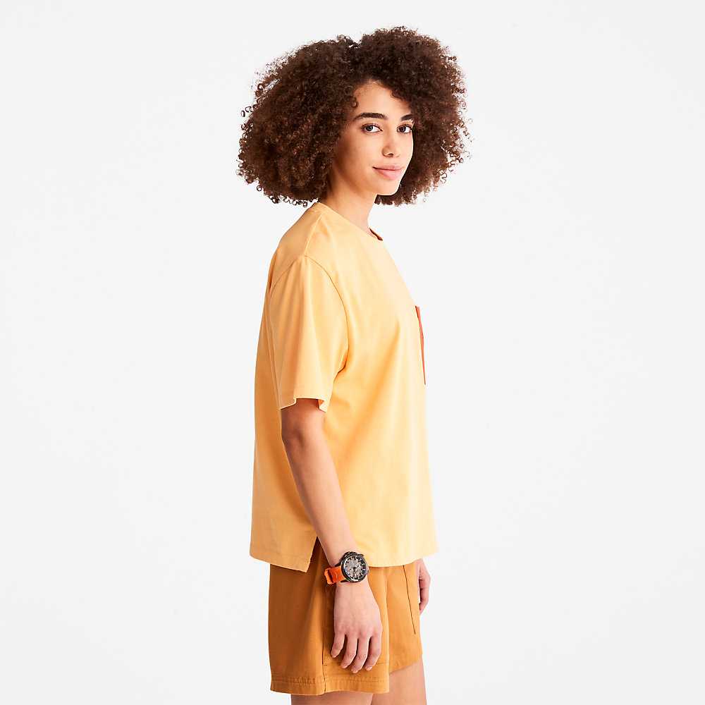 Women's Timberland TimberCHILL™ T Shirts Orange | UAE-6528349