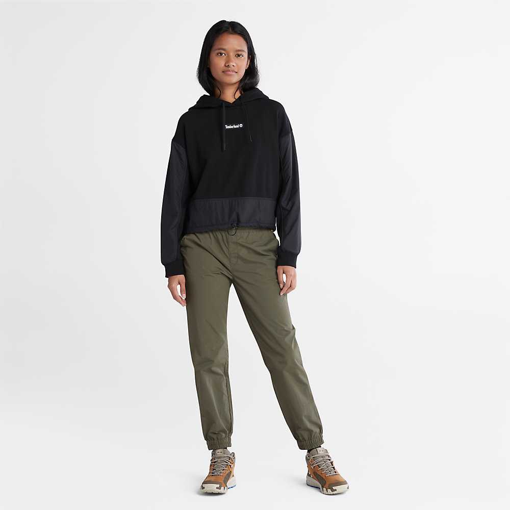 Women's Timberland Tonal Knee Track Pants Green | UAE-8627359