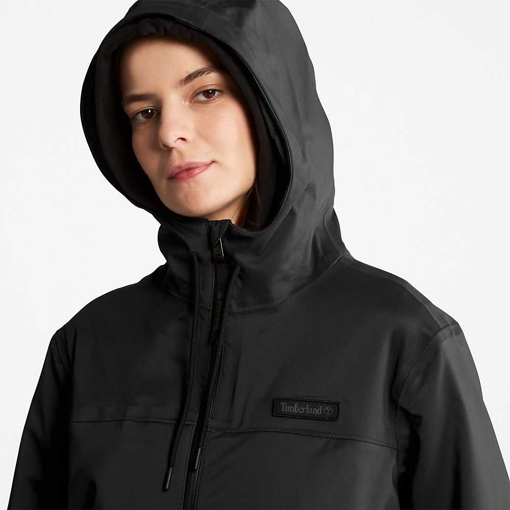 Women's Timberland Waterproof Parka Jackets Black | UAE-8461753