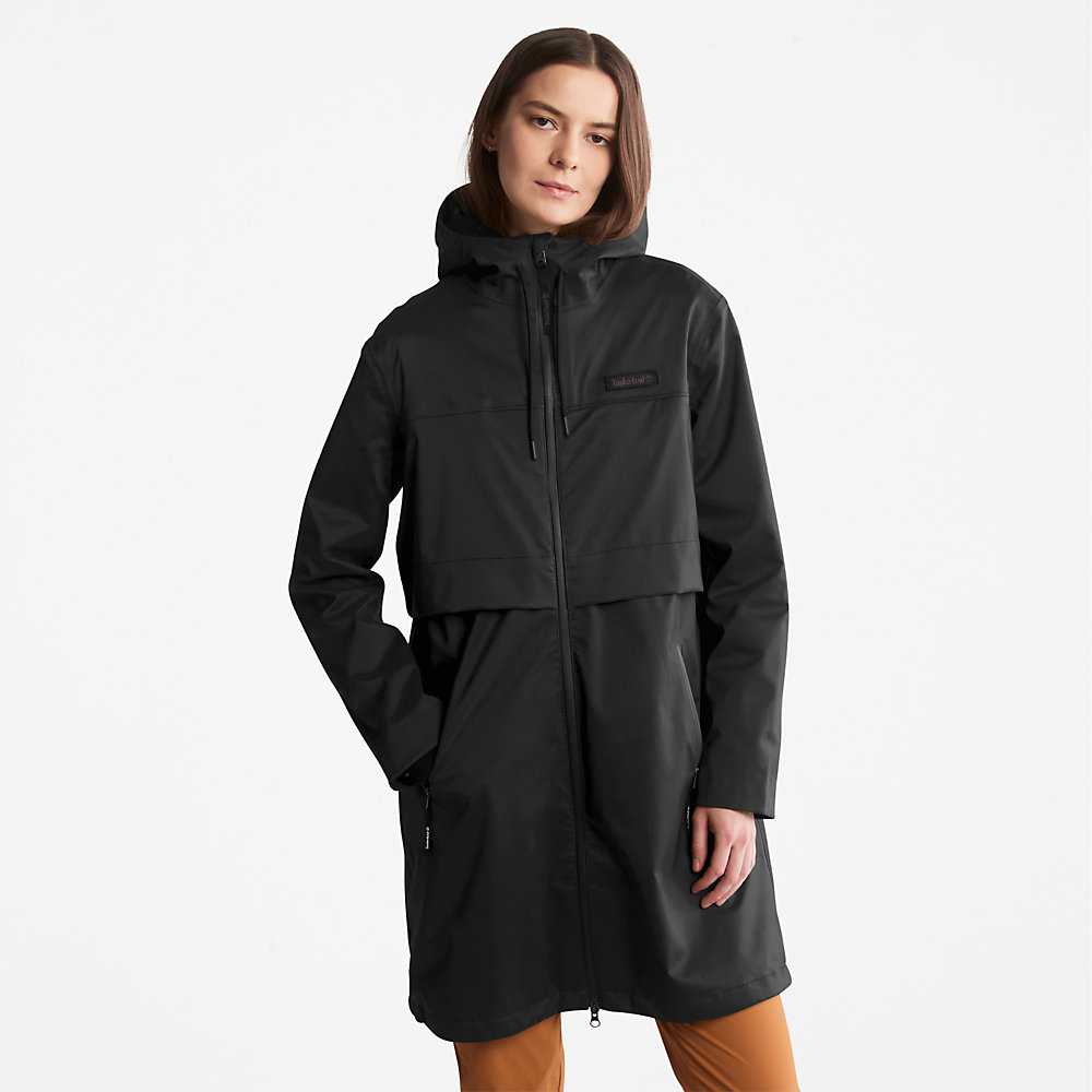 Women\'s Timberland Waterproof Parka Jackets Black | UAE-8461753