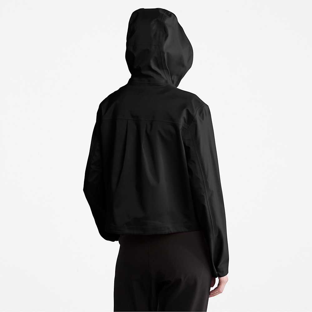 Women's Timberland Waterproof Rain Jackets Black | UAE-7516248