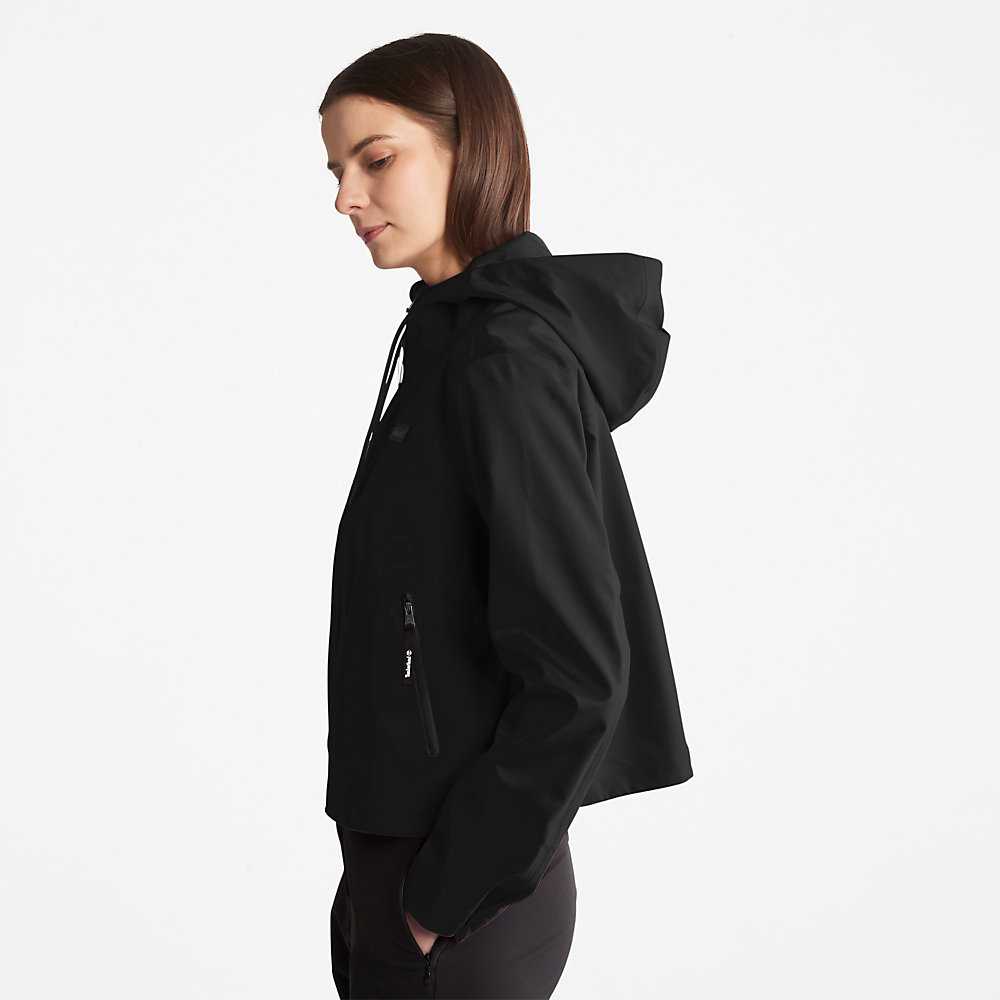 Women's Timberland Waterproof Rain Jackets Black | UAE-7516248