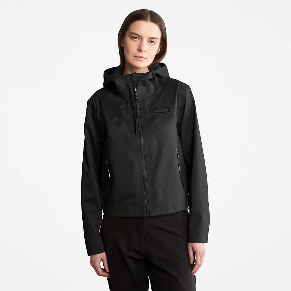 Women\'s Timberland Waterproof Rain Jackets Black | UAE-7516248