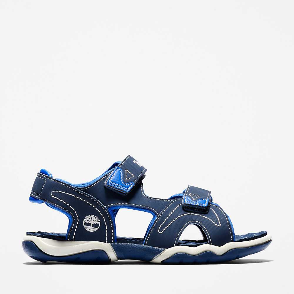 Kids' Timberland Adventure Seeker Sandals Navy/Blue | UAE-4219649