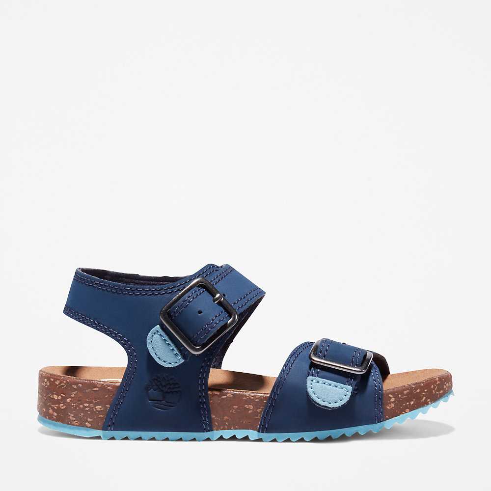 Kids' Timberland Castle Island Sandals Navy | UAE-8143795