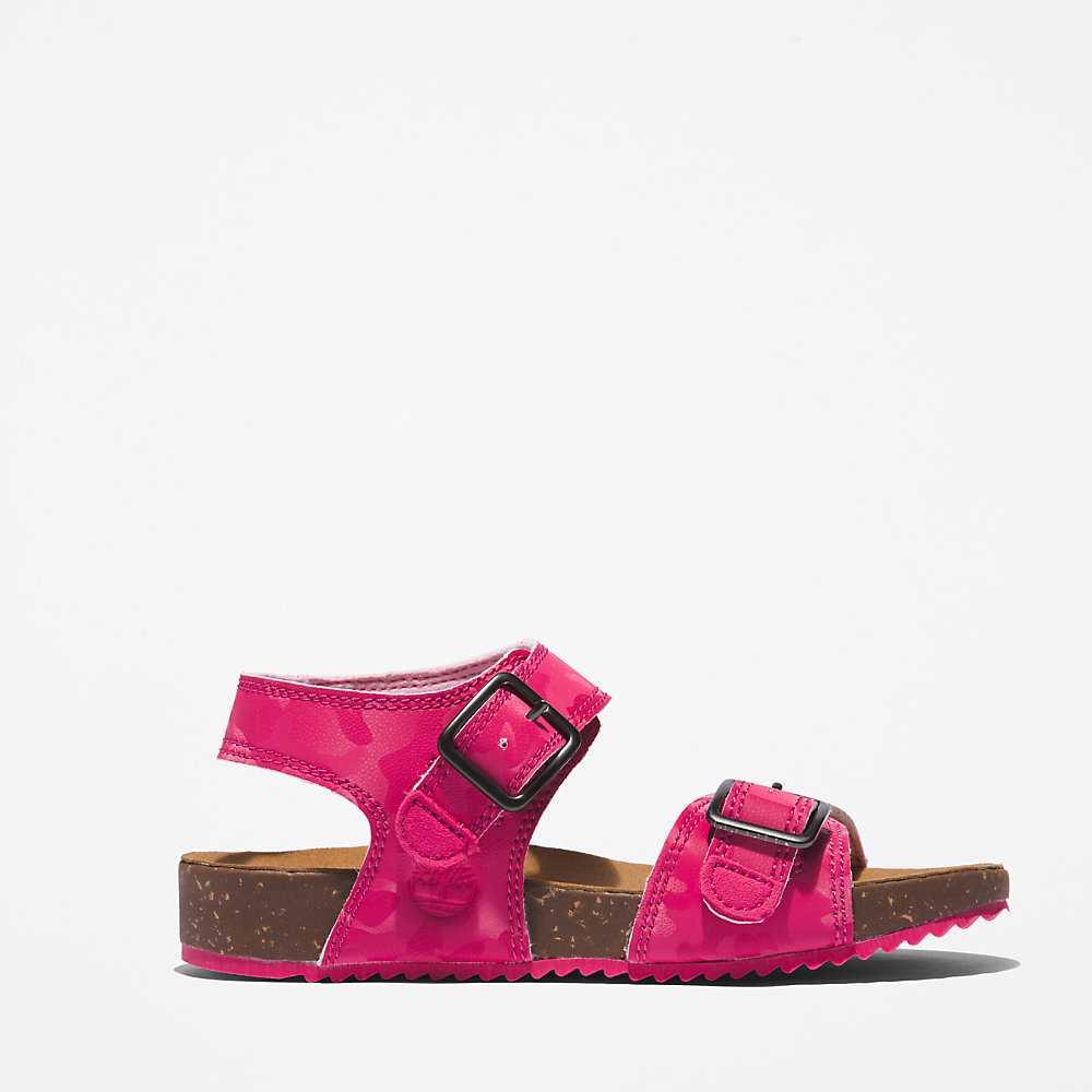 Kids' Timberland Castle Island Sandals Pink | UAE-1785493