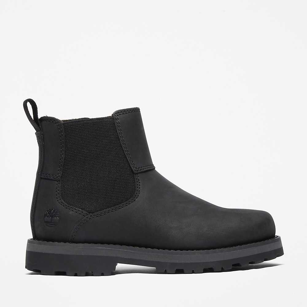 Kids' Timberland Courma Chelsea Boots Black | UAE-4219541