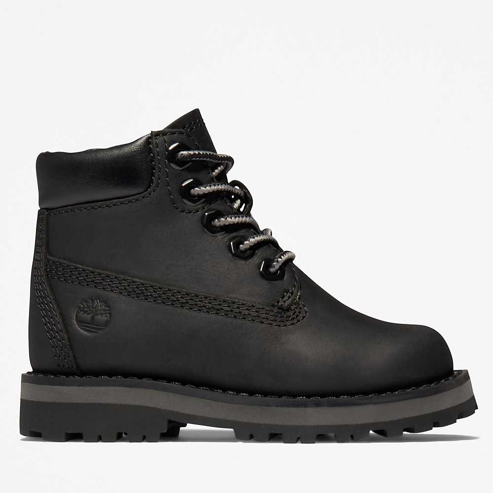 Kids' Timberland Courma Waterproof Boots Black | UAE-4219529