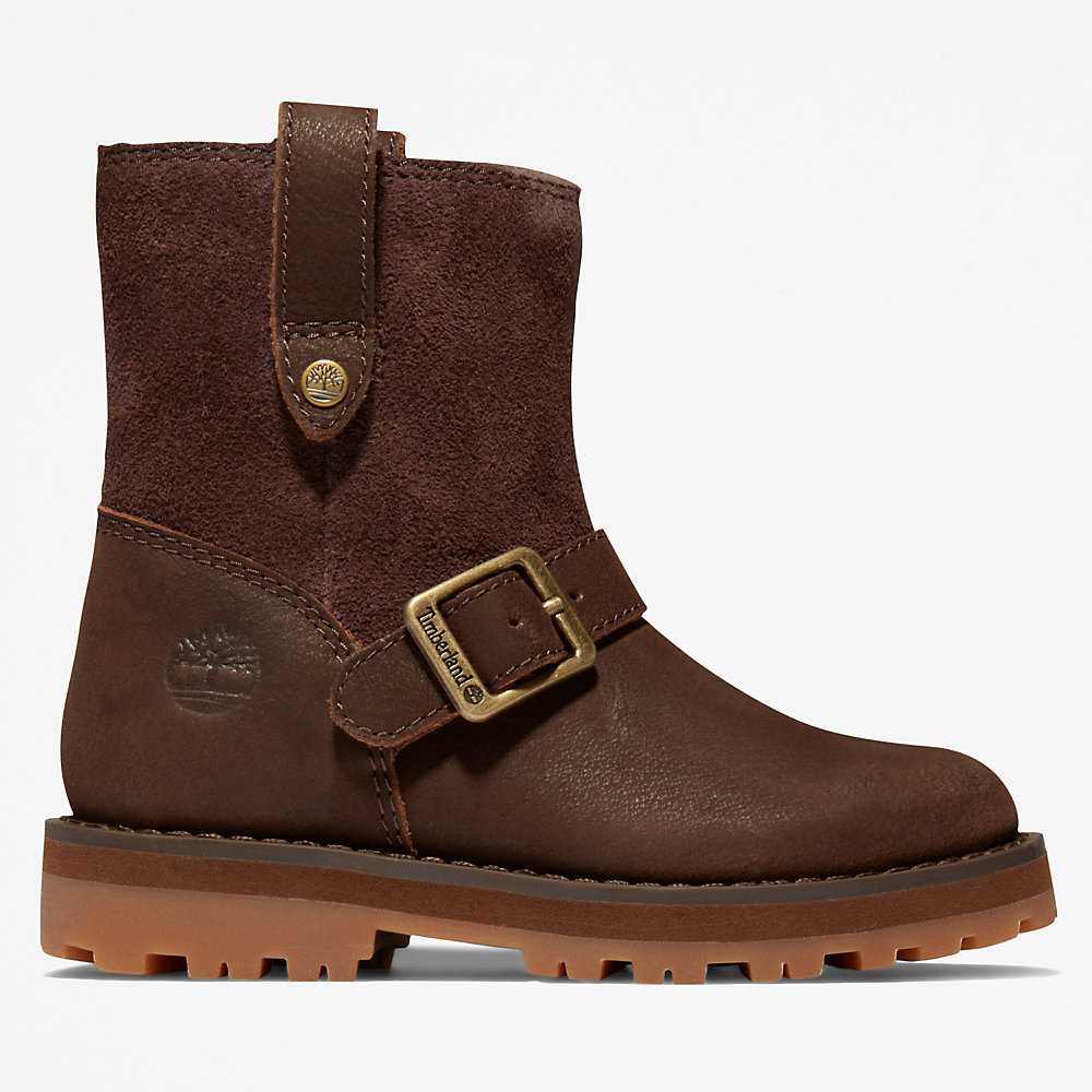 Kids' Timberland Courma Winter Boots Dark Brown | UAE-4219576