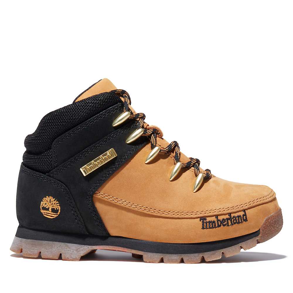 Kids' Timberland Euro Sprint Hiking Boots Yellow | UAE-4219509