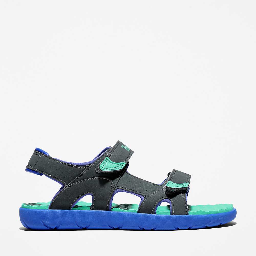 Kids' Timberland Perkins Row Sandals Grey | UAE-4219641