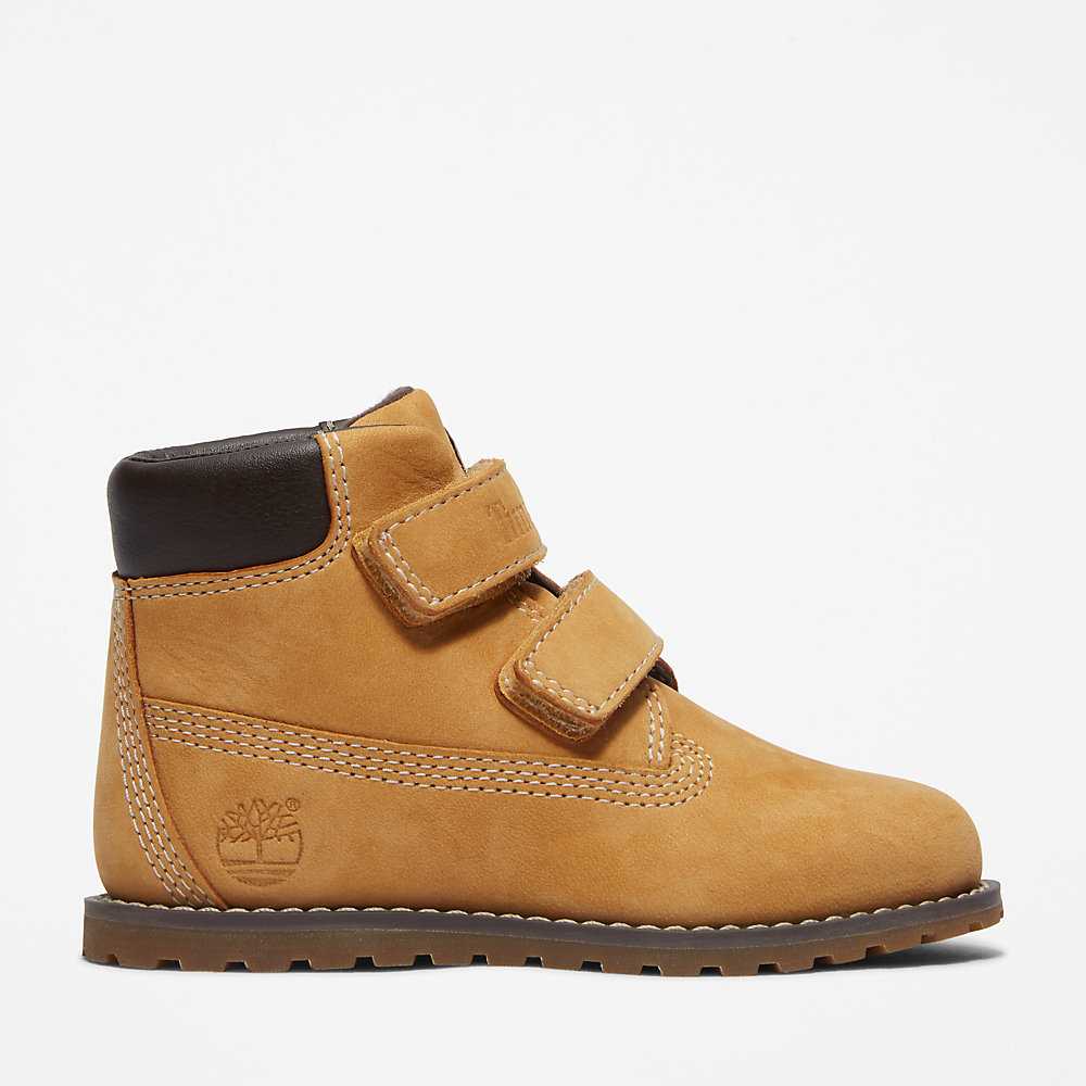 Kids' Timberland Pokey Pine Winter Boots Yellow | UAE-4219627