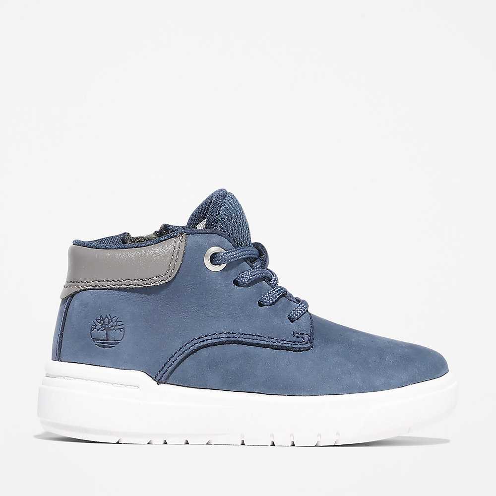 Kids' Timberland Seneca Bay Chukka Boots Dark Blue | UAE-4219595