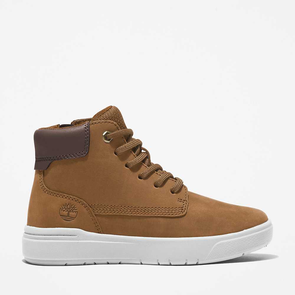 Kids' Timberland Seneca Bay Sneakers Light Brown | UAE-4219593