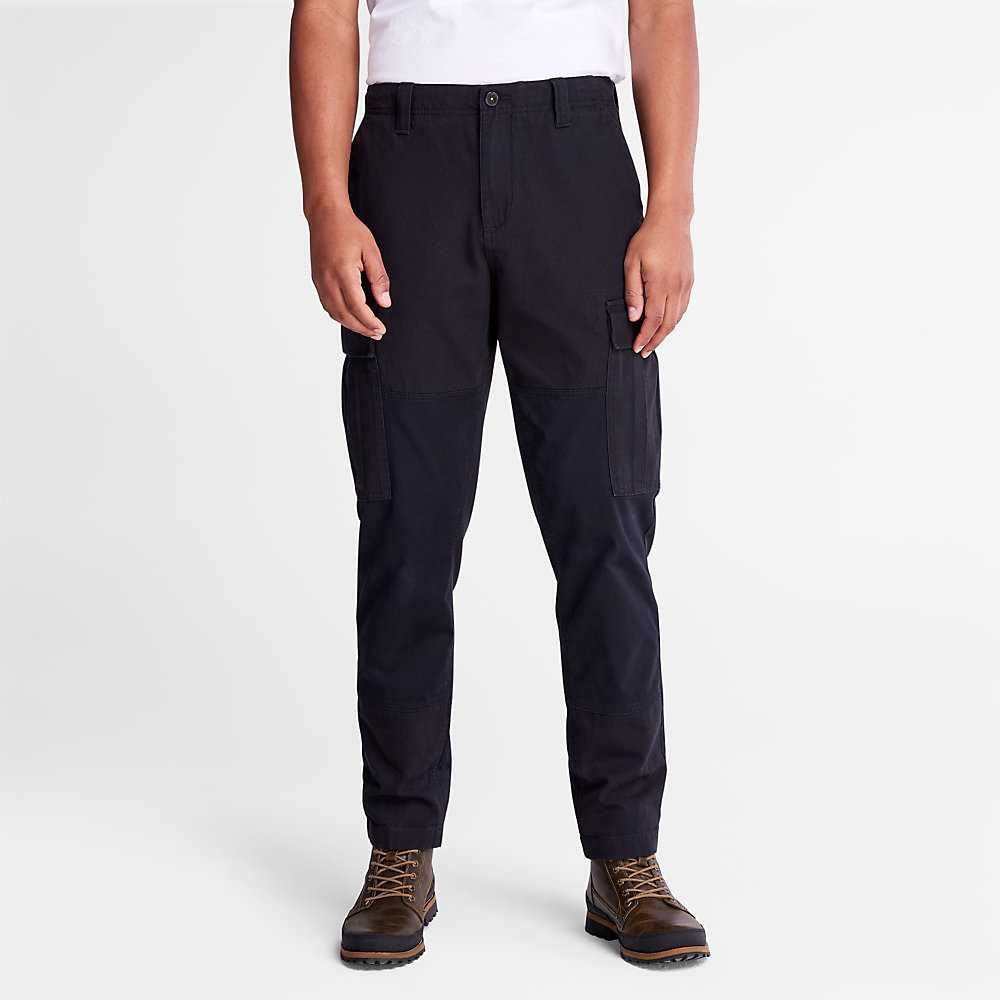 Men's Timberland 6 Pocket Cargo Pants Black | UAE-2648907