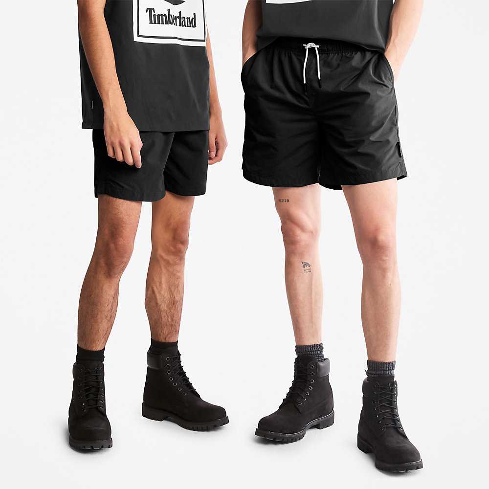 Men's Timberland All Gender Shorts Black | UAE-0439178