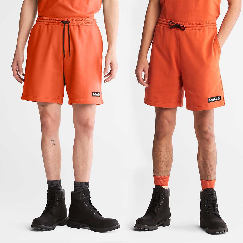 Men's Timberland All Gender Sweat Shorts Orange | UAE-1954820