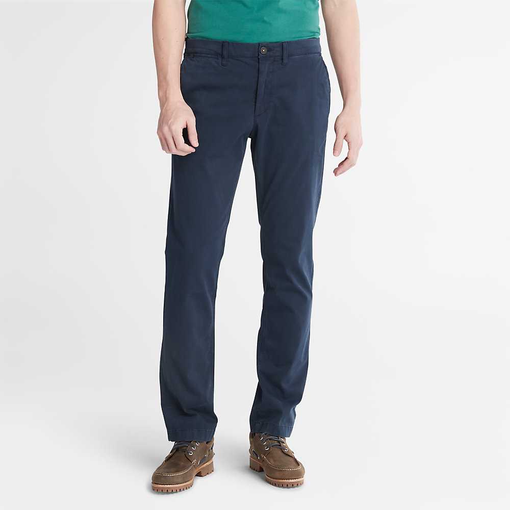 Men's Timberland Anti-odour Ultra-stretchs Pants Dark Blue | UAE-5048973