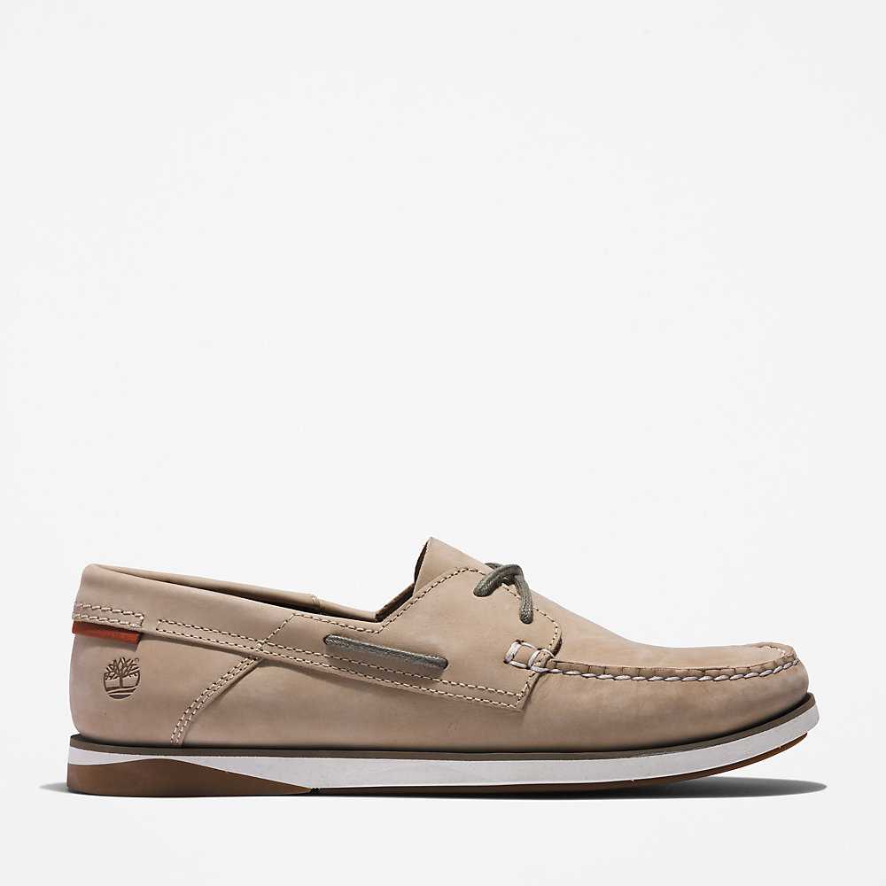 Men's Timberland Atlantis Break Boat Shoes Beige | UAE-5342781