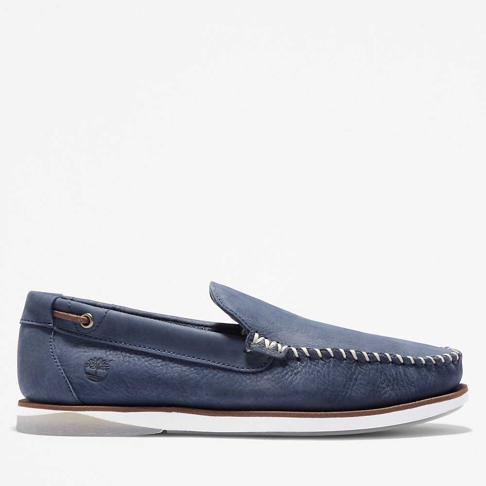 Men's Timberland Atlantis Break Loafers Navy | UAE-8291657