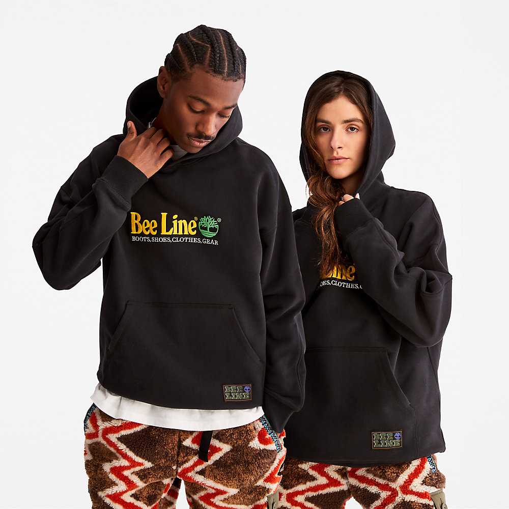 Men's Timberland Bee Line x Timberland® Hoodie Black | UAE-3950417