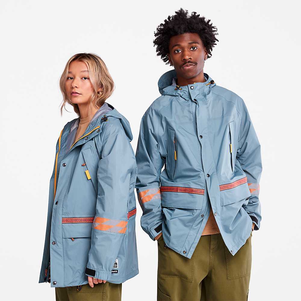 Men's Timberland Bee Line x Timberland® Parka Jackets Blue | UAE-6450731