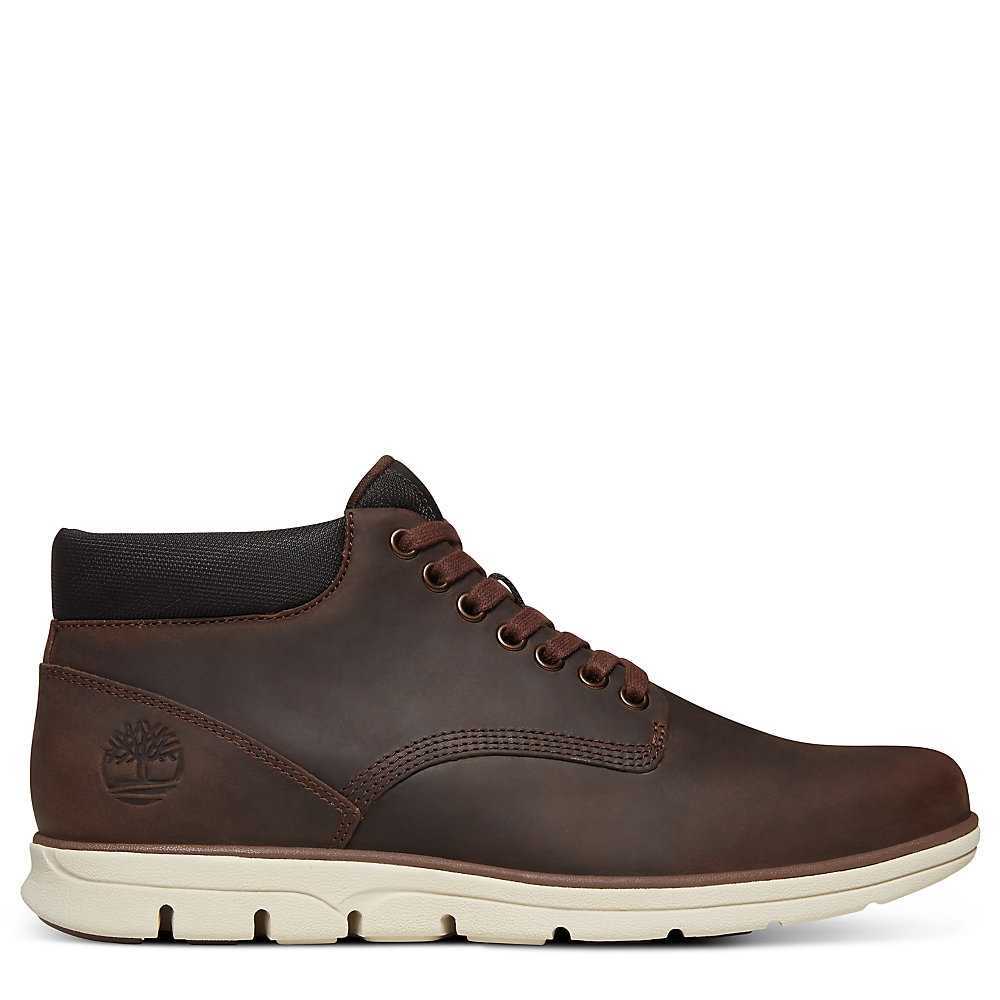 Men's Timberland Bradstreet Chukka Boots Dark Brown | UAE-8417532