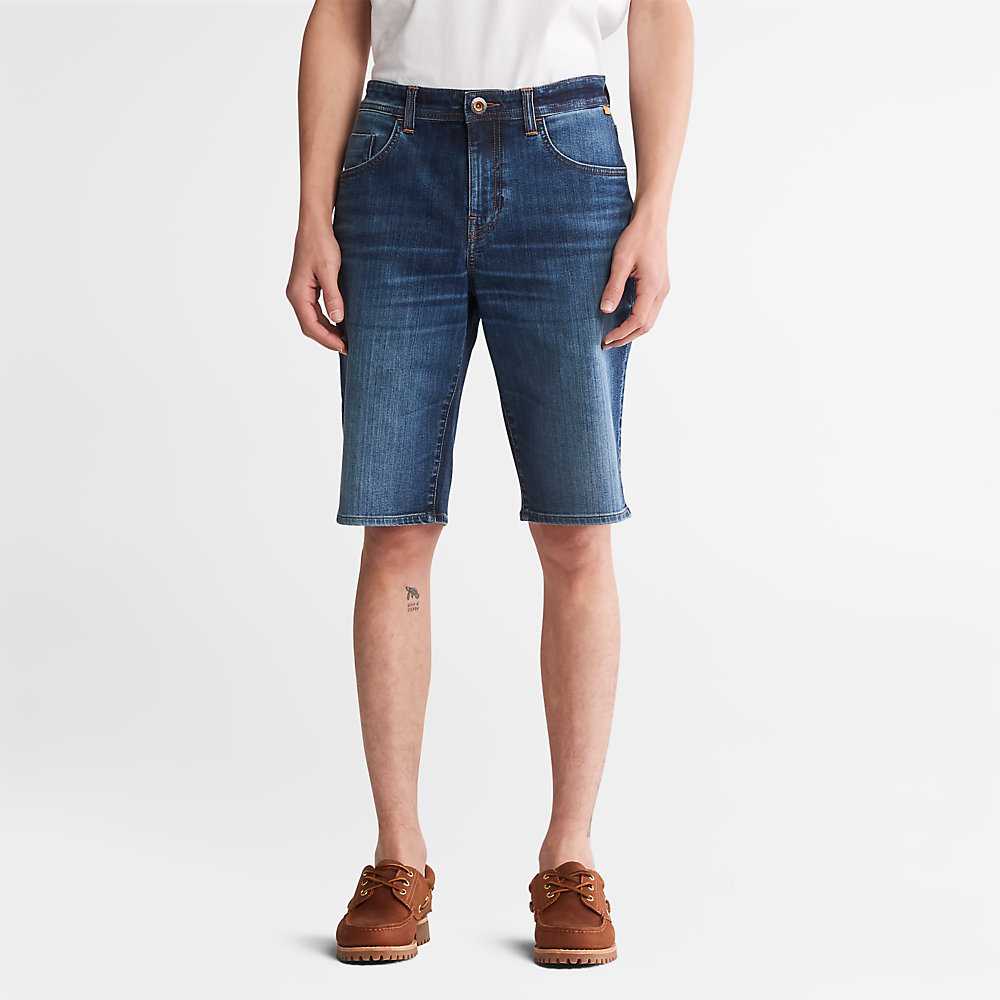 Men's Timberland Canobie Lake Shorts Indigo | UAE-9237518