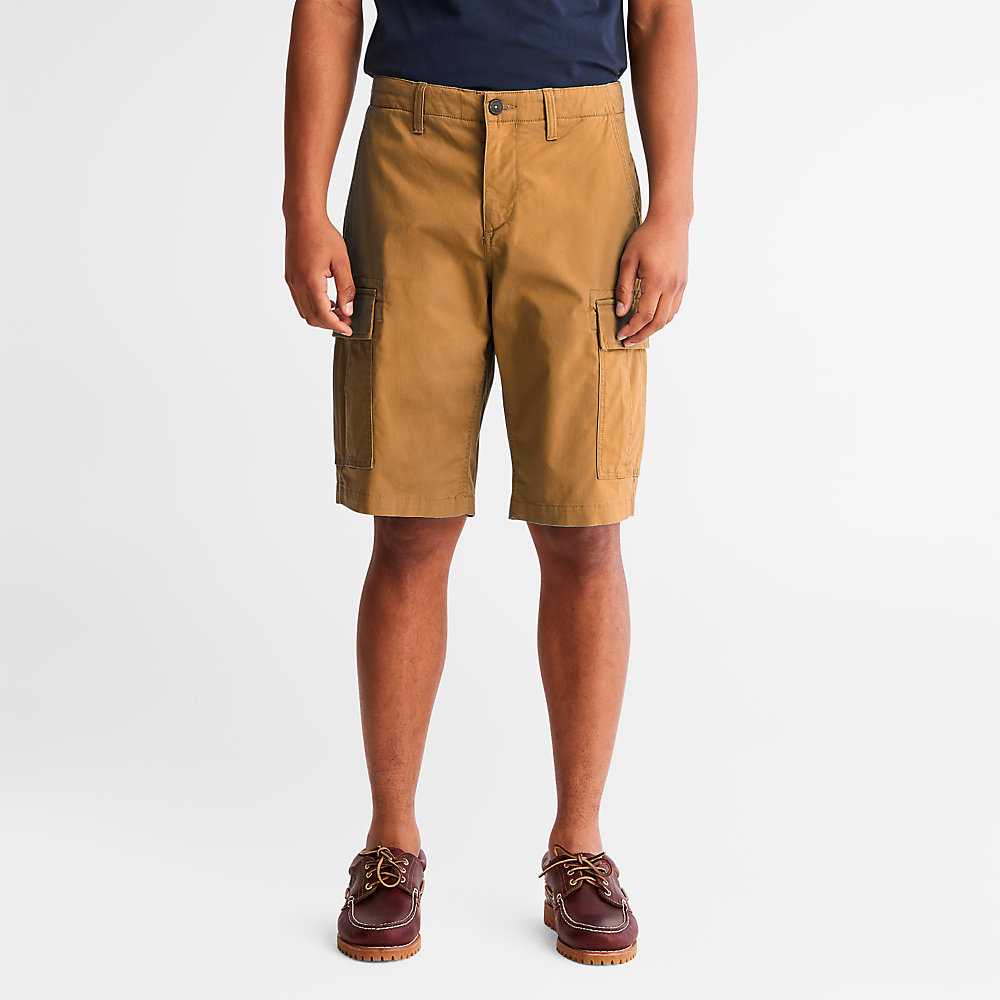 Men's Timberland Cargo Cargo Shorts Dark Yellow | UAE-9026841