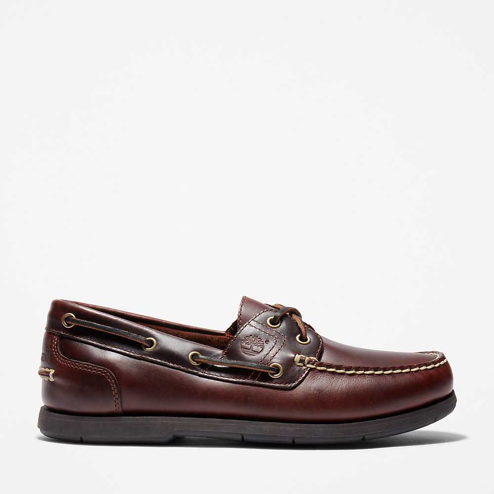 Men's Timberland Classic Boat Shoes Brown | UAE-1357896