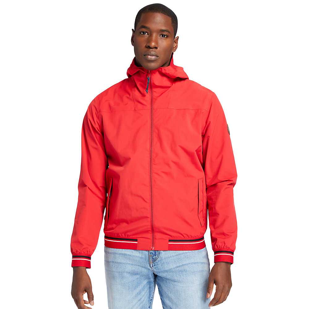 Men's Timberland Coastal Cool Bomber Jacket Red | UAE-3104762