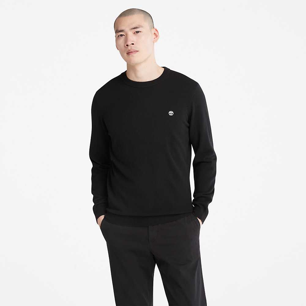 Men's Timberland Cohas Sweaters Black | UAE-6713952