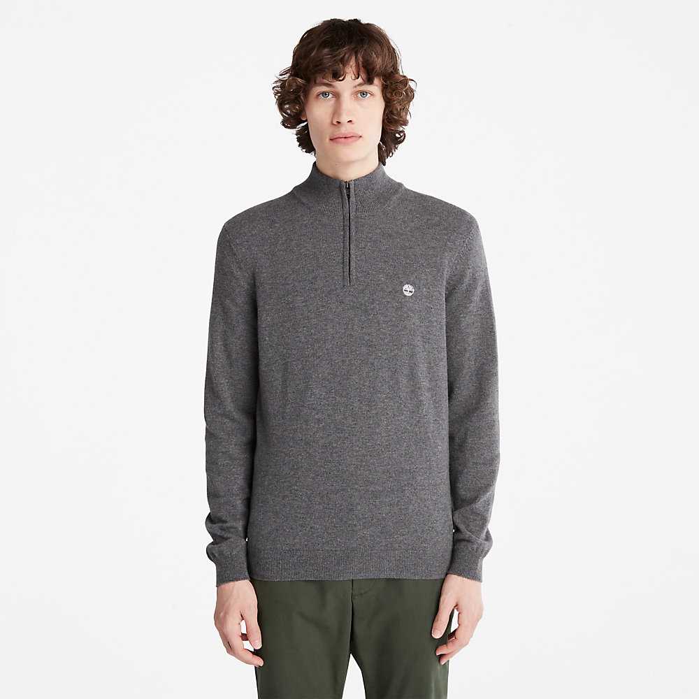 Men's Timberland Cohas Sweaters Dark Grey | UAE-9530617