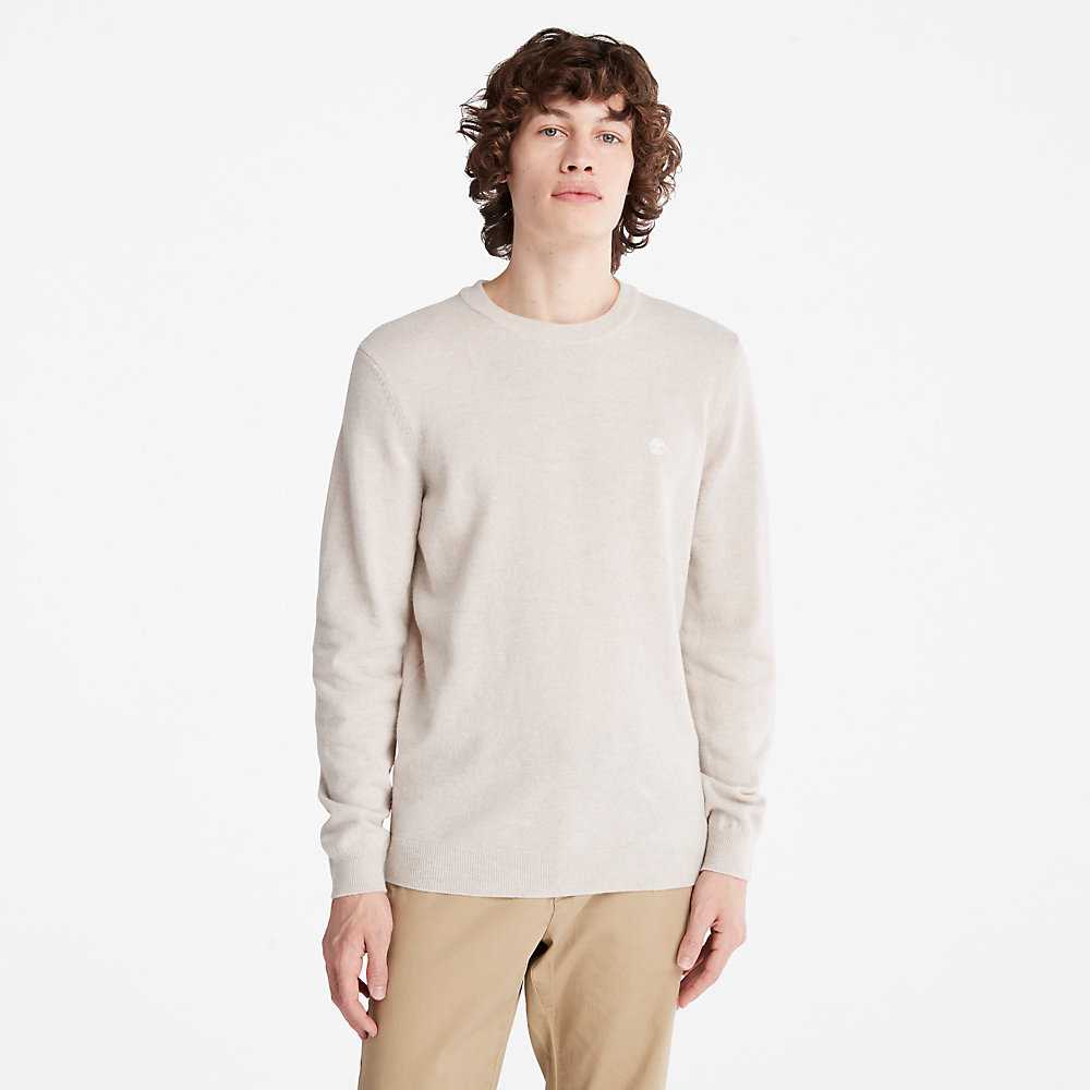 Men's Timberland Cohas Sweatshirt Light Grey | UAE-4657089