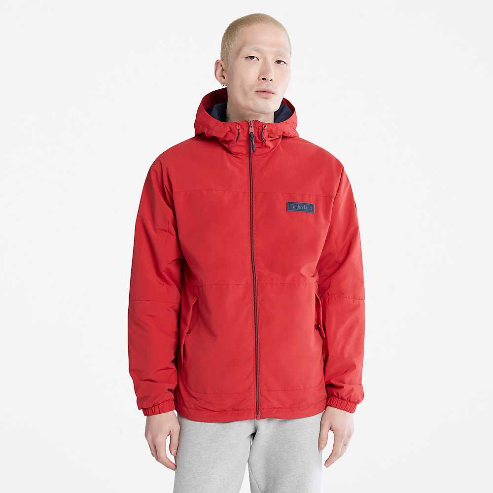 Men's Timberland Comfort-lined Route Jackets Red | UAE-6345190